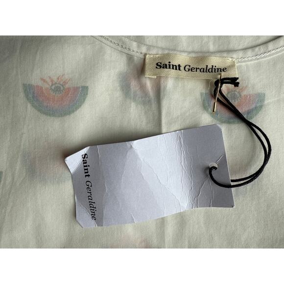 NWT Saint Geraldine Rainbows Cotton Tank Top Size Medium - Picture 6 of 6